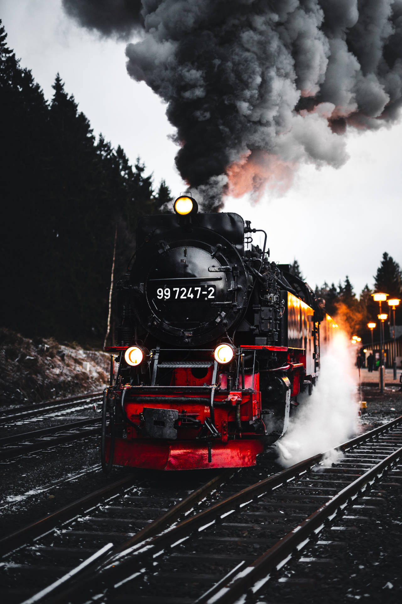 The Dark Mystery of a Train Wallpaper