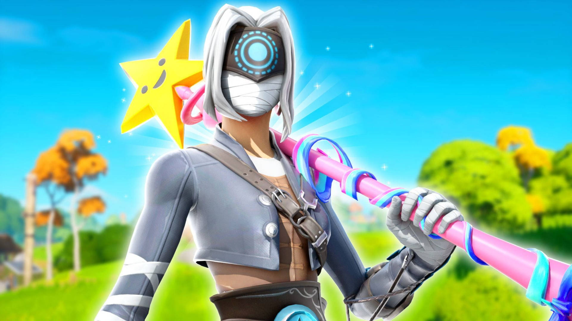 Fortnite PFP Focus Outfit Star Wand Wallpaper