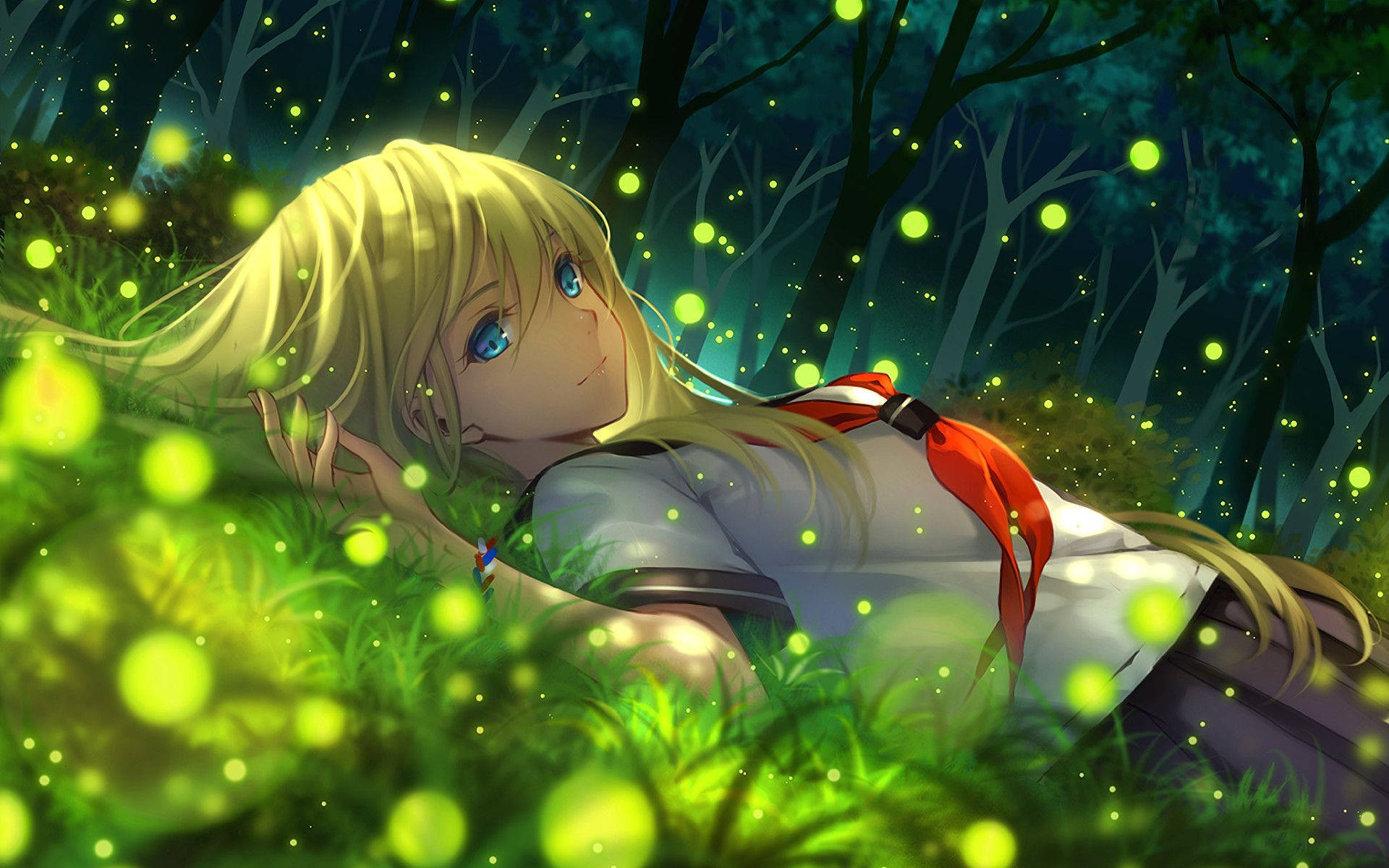 Green Anime Aesthetic Wallpapers  Top Free Green Anime Aesthetic  Backgrounds  WallpaperAccess