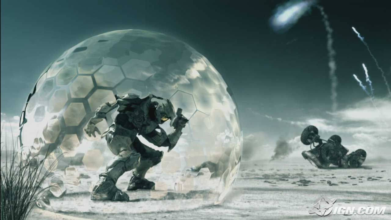 “The Protection of Halo’s Force Shield” Wallpaper