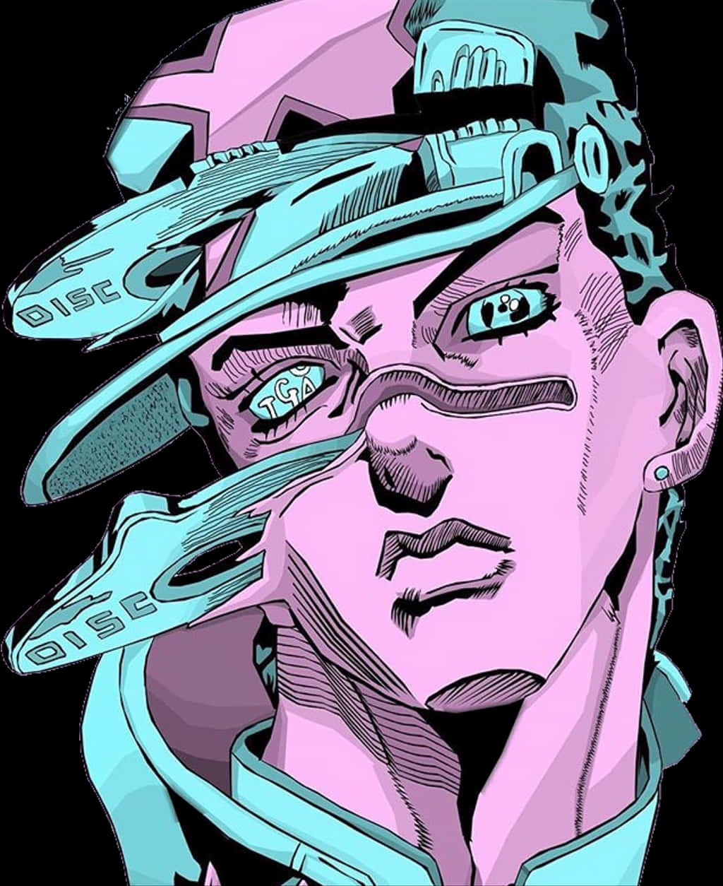 Download Jotaro Kujo Stylized Portrait | Wallpapers.com