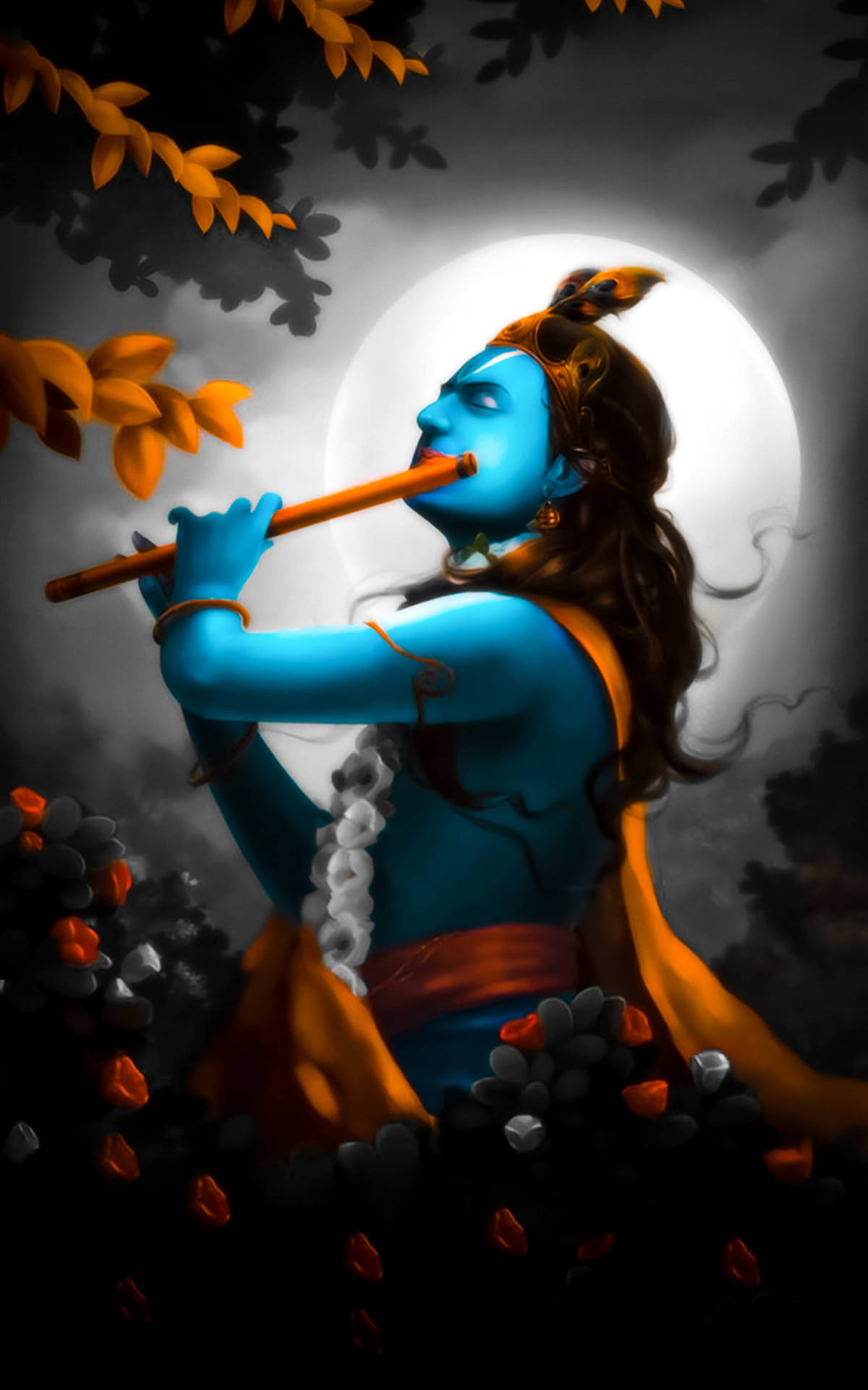 Top 999+ Krishna Flute Wallpaper Full HD, 4K Free to Use