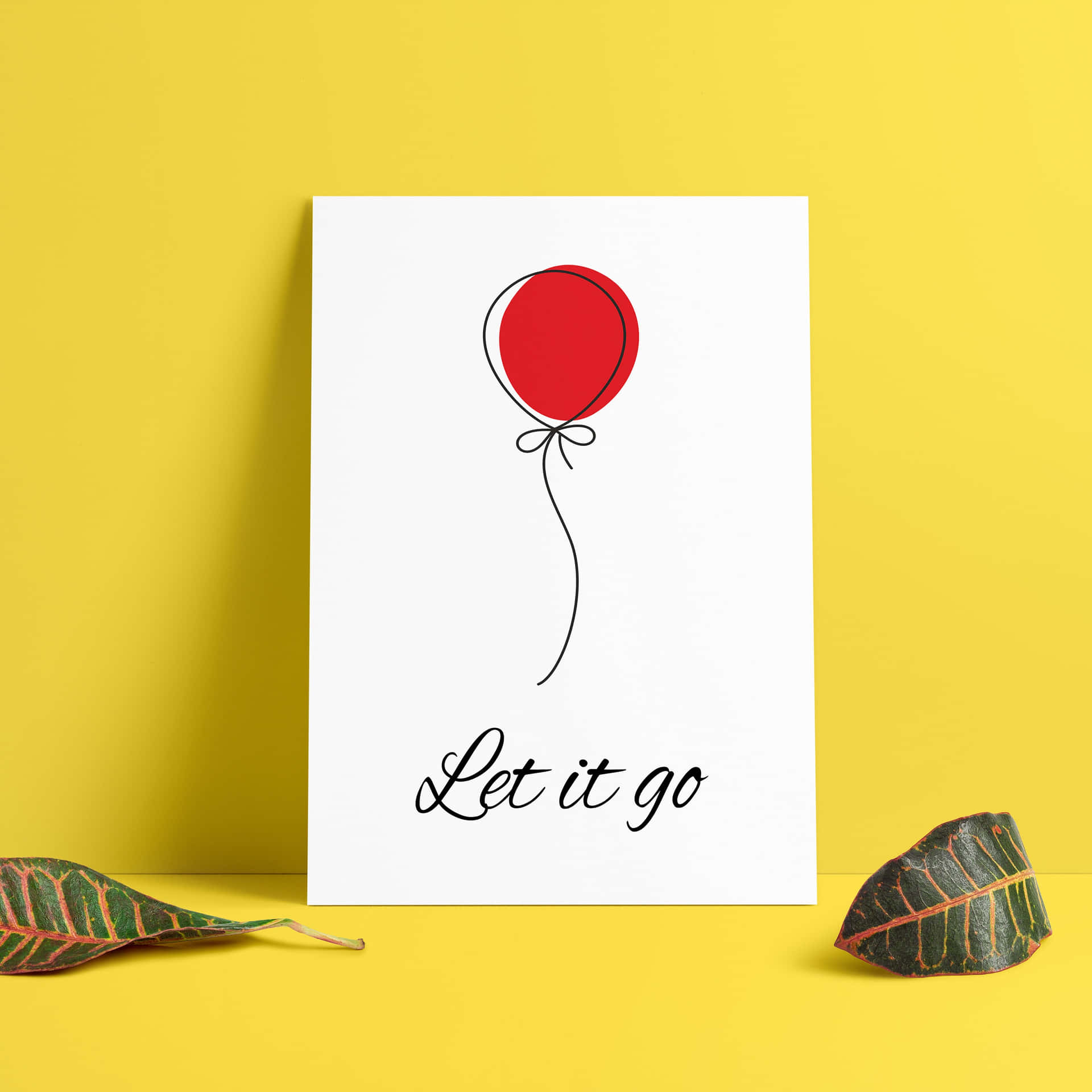 Let It Go Red Balloon Wallpaper