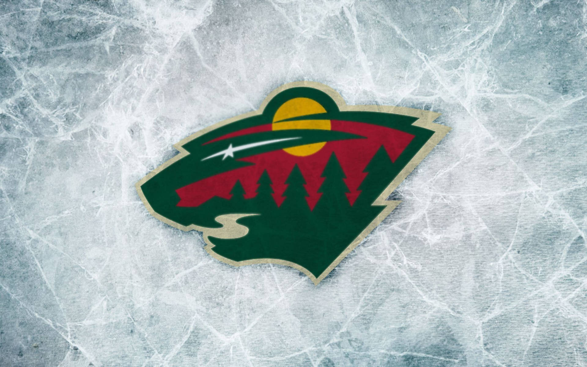 Rousing Ice Game at Minnesota Wild Hockey Rink Wallpaper