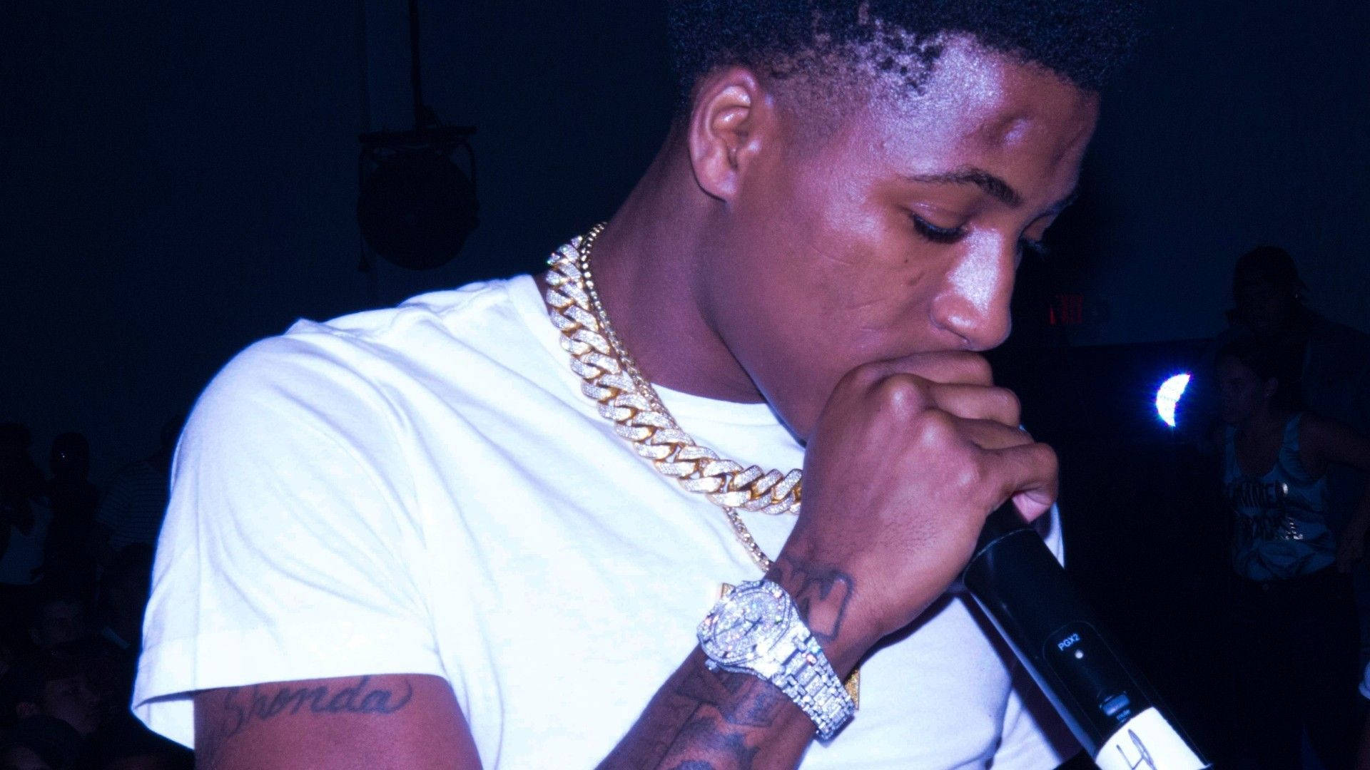 NBA Youngboy singing in the dark Wallpaper