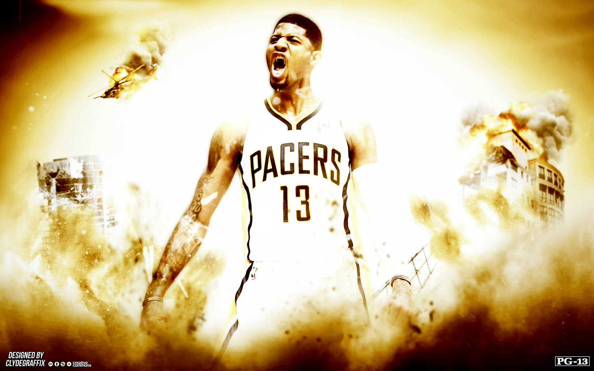 Paul George Explosive Pacers Wallpaper