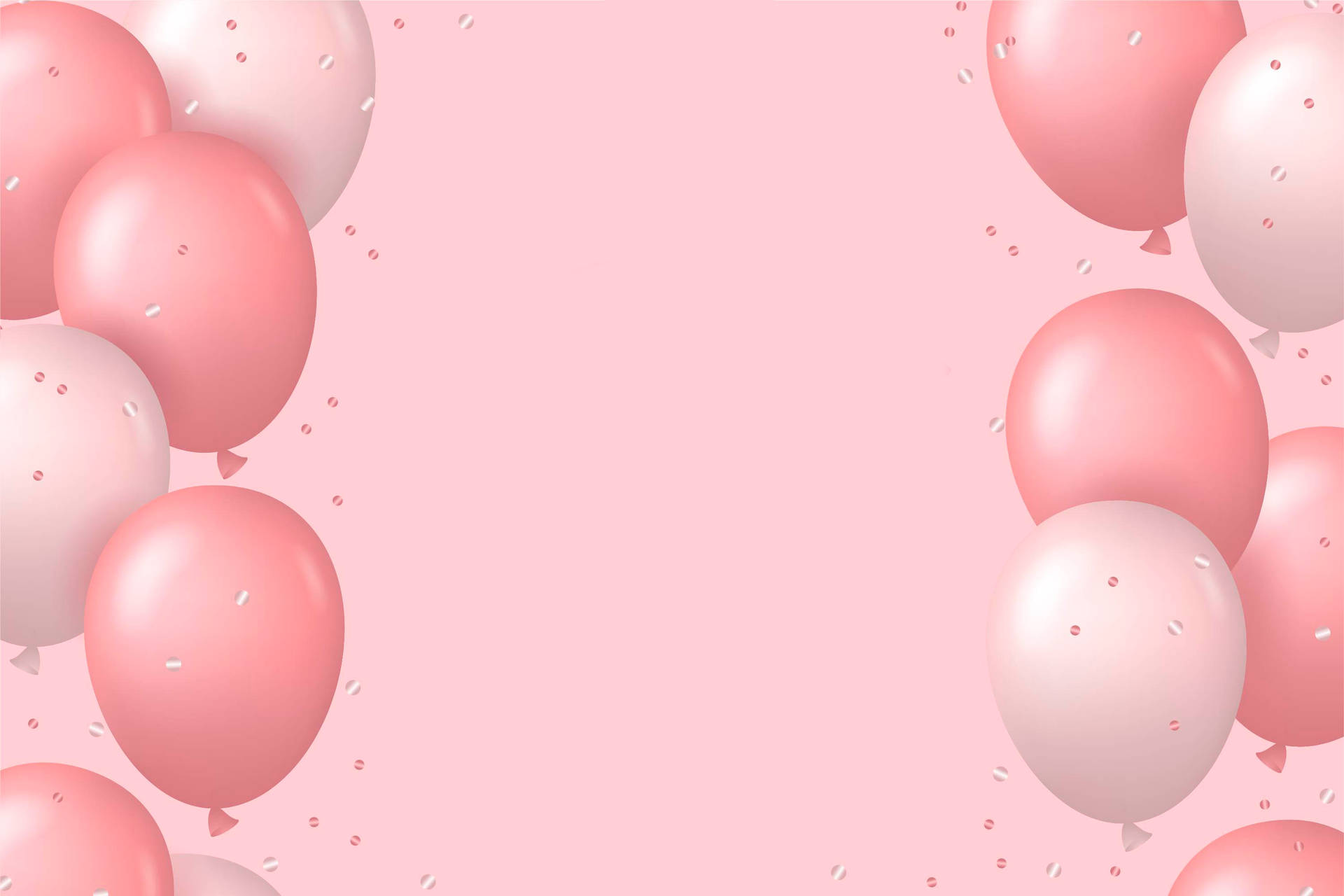 Download Pink Party Balloons Background Wallpaper 