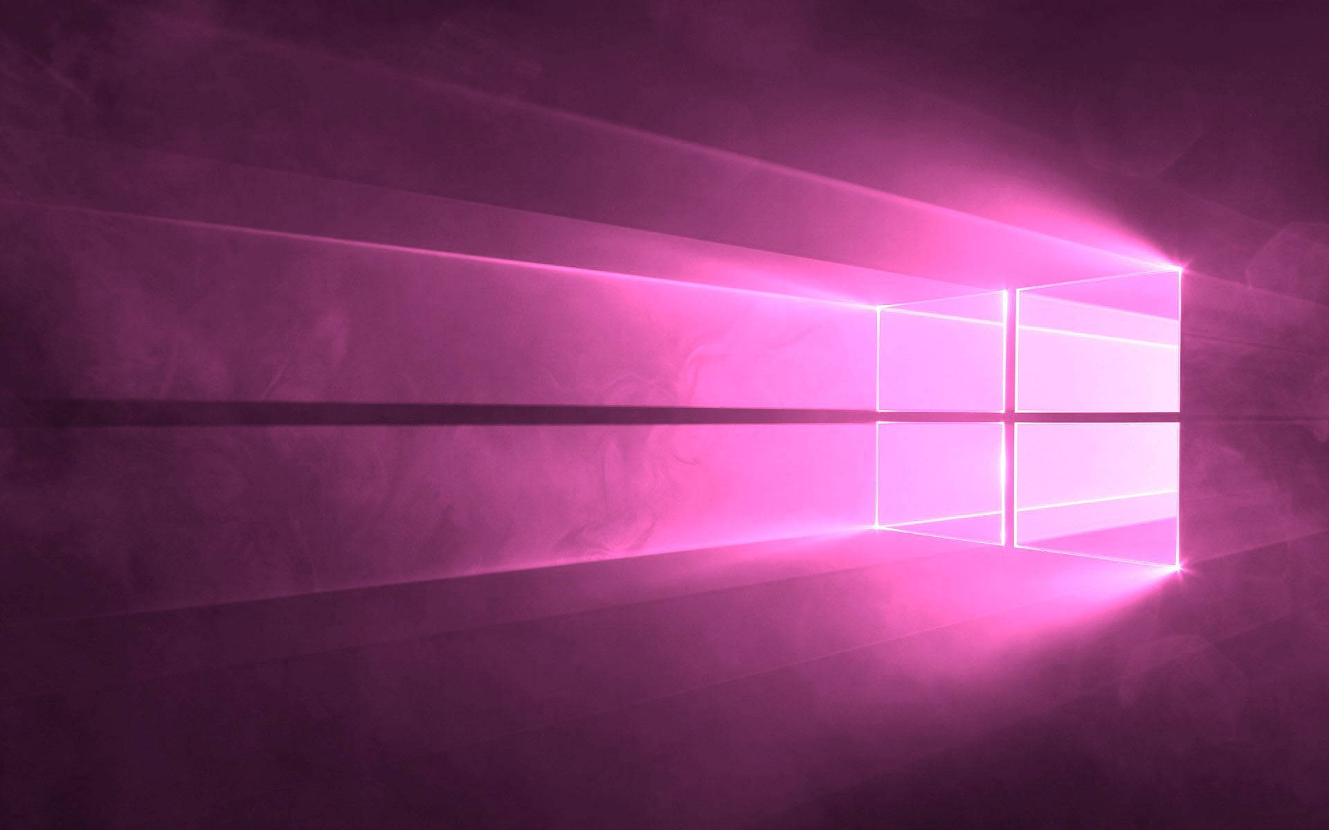 Pink Windows Logo Sparkle Wallpaper