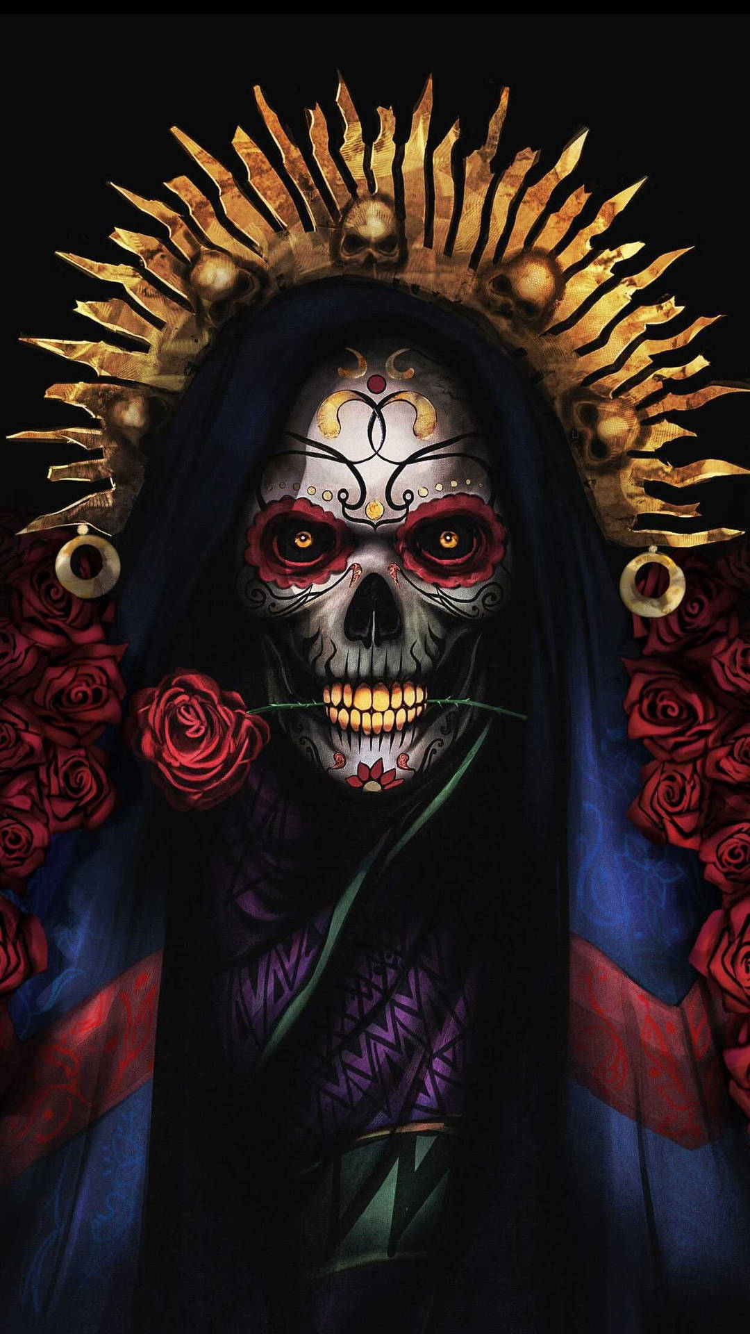 100 Santa Muerte Wallpapers  Wallpaperscom