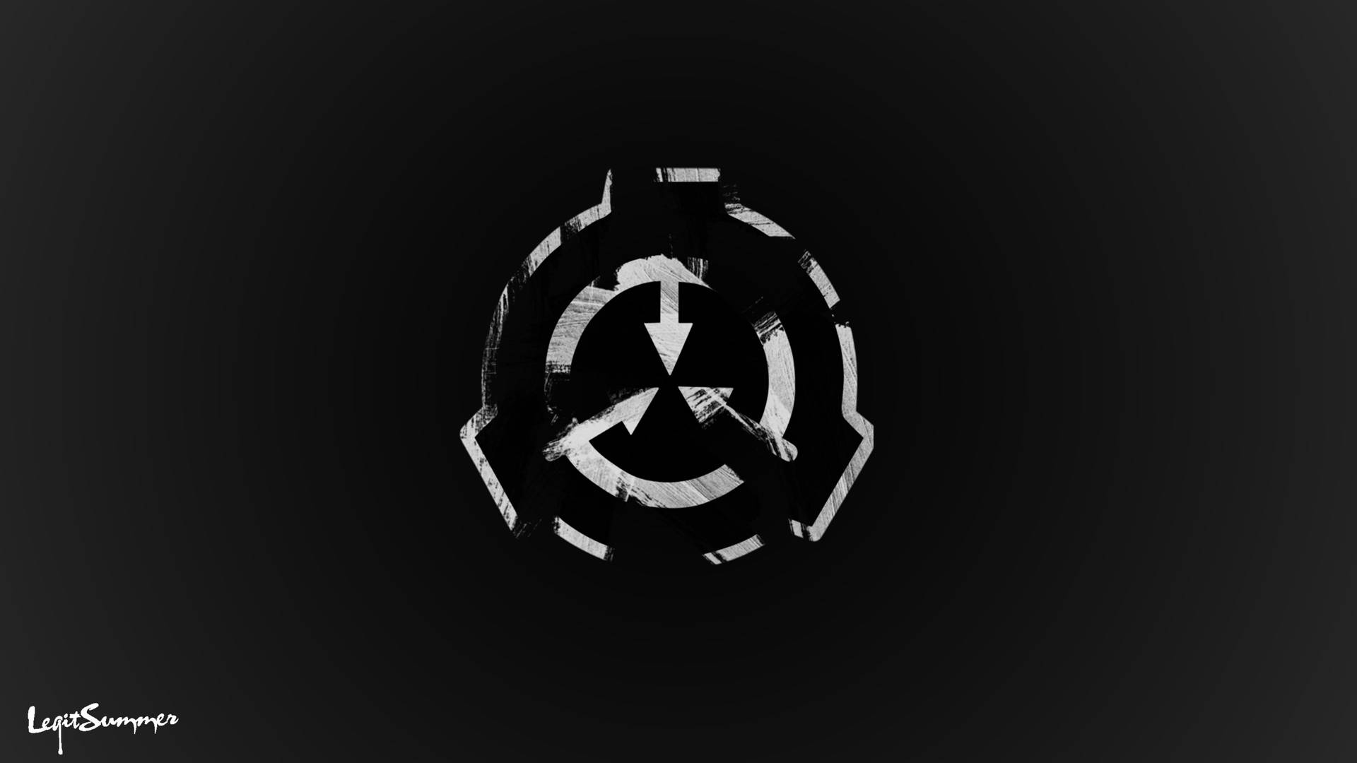 Damaged SCP Foundation Logo Wallpaper