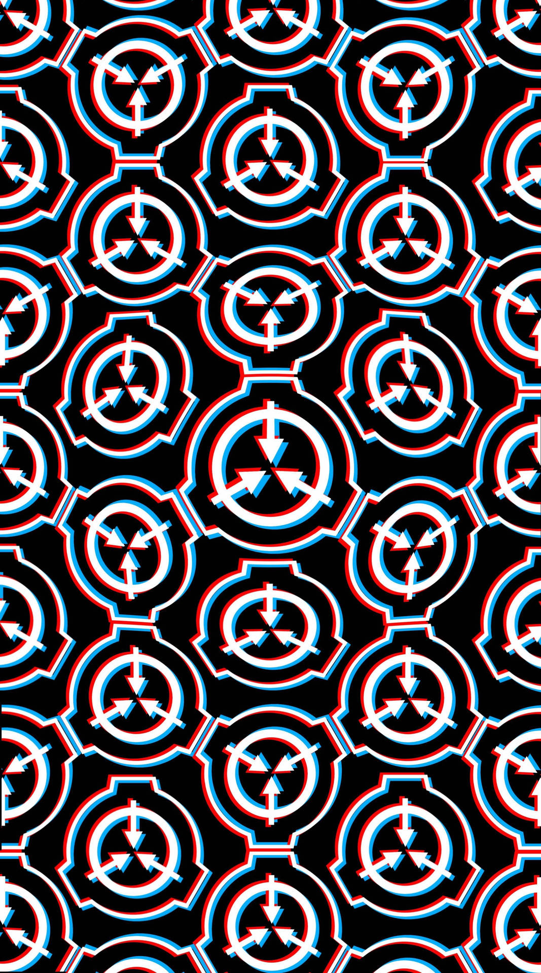 Caption: Mystifying SCP Foundation Logo Art Wallpaper