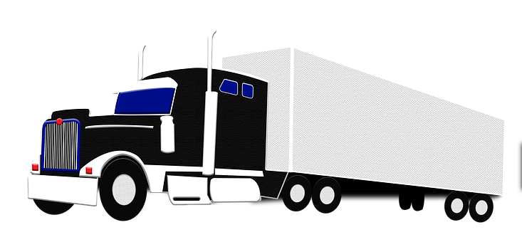 Download Semi Truck Silhouette | Wallpapers.com