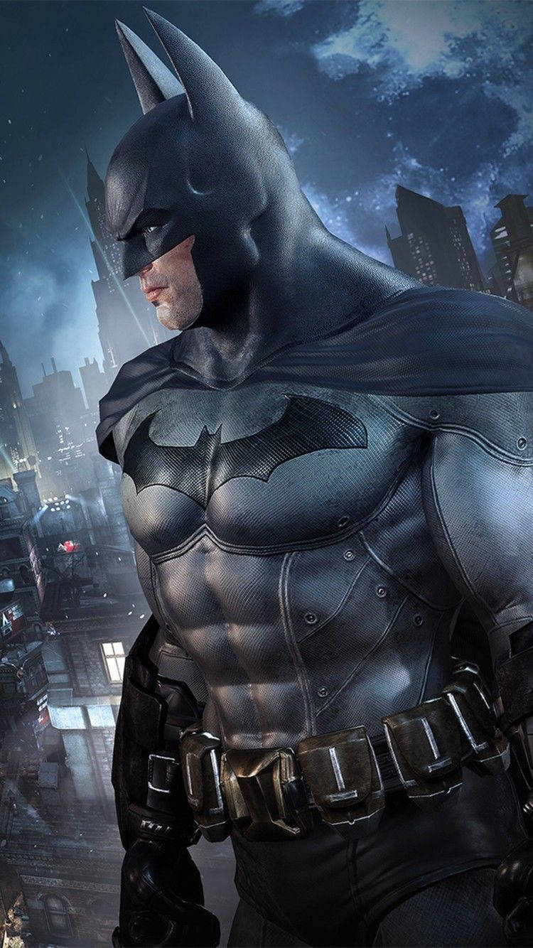 Side-View Of Batman Arkham Knight iPhone Wallpaper