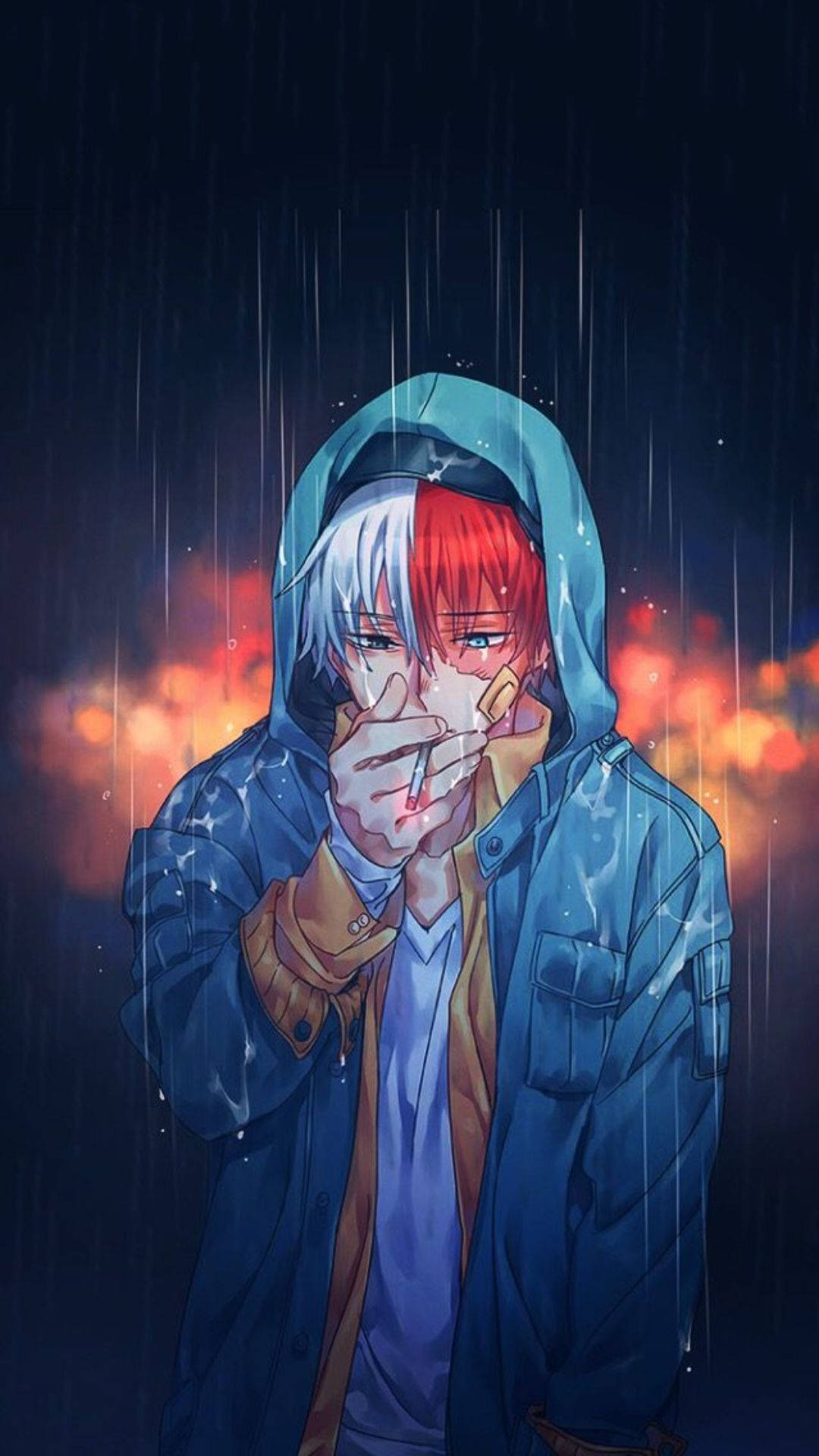 Smoking Shoto Todoroki Good PFP Wallpaper