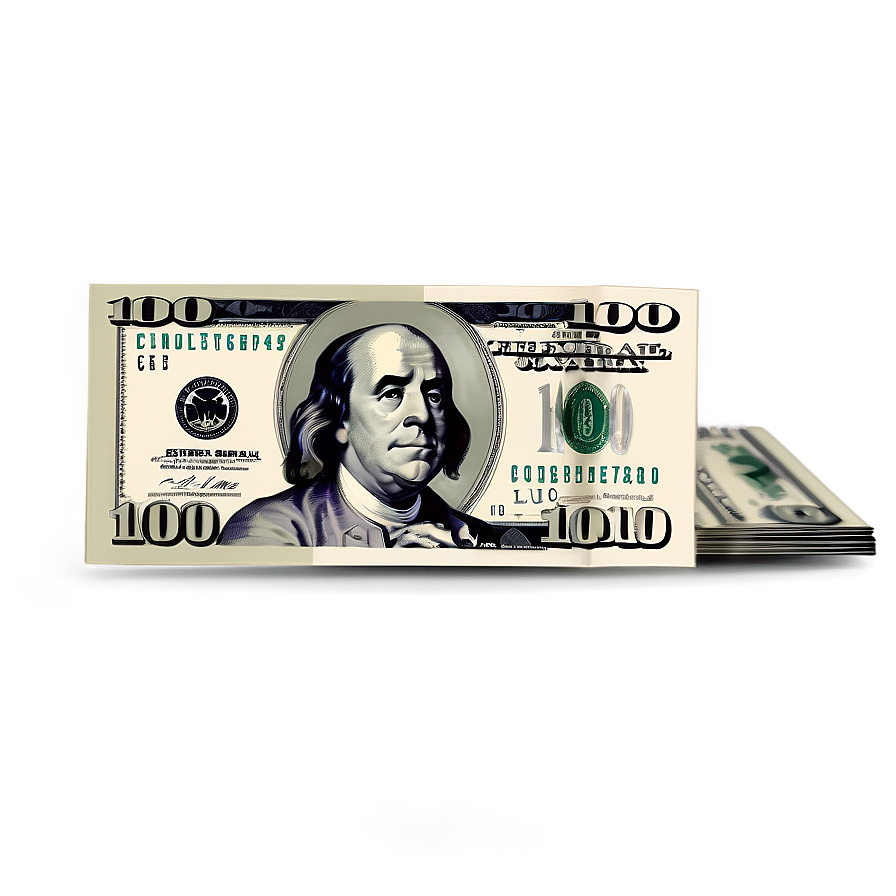 Download Stylized 100 Dollar Bill Art Png 05242024 | Wallpapers.com