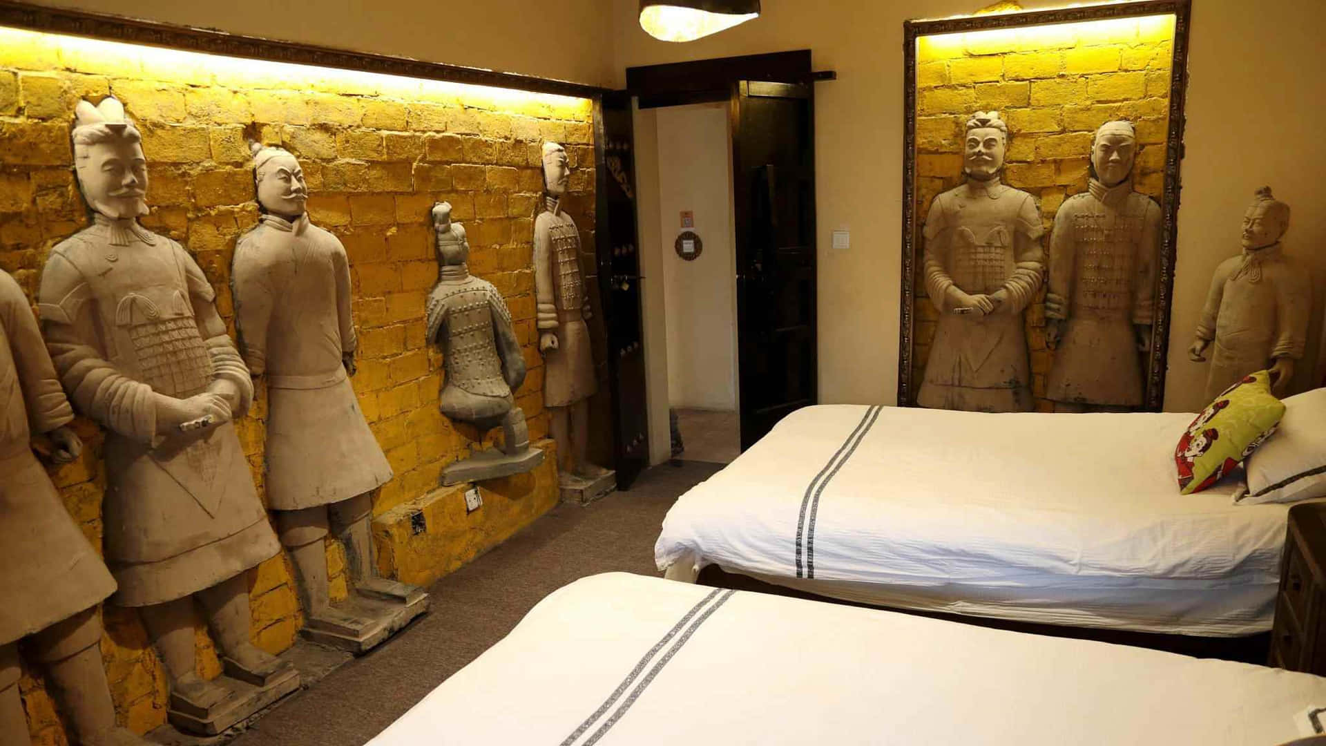 Terracotta Warriors Room Sculpture Decor Wallpaper