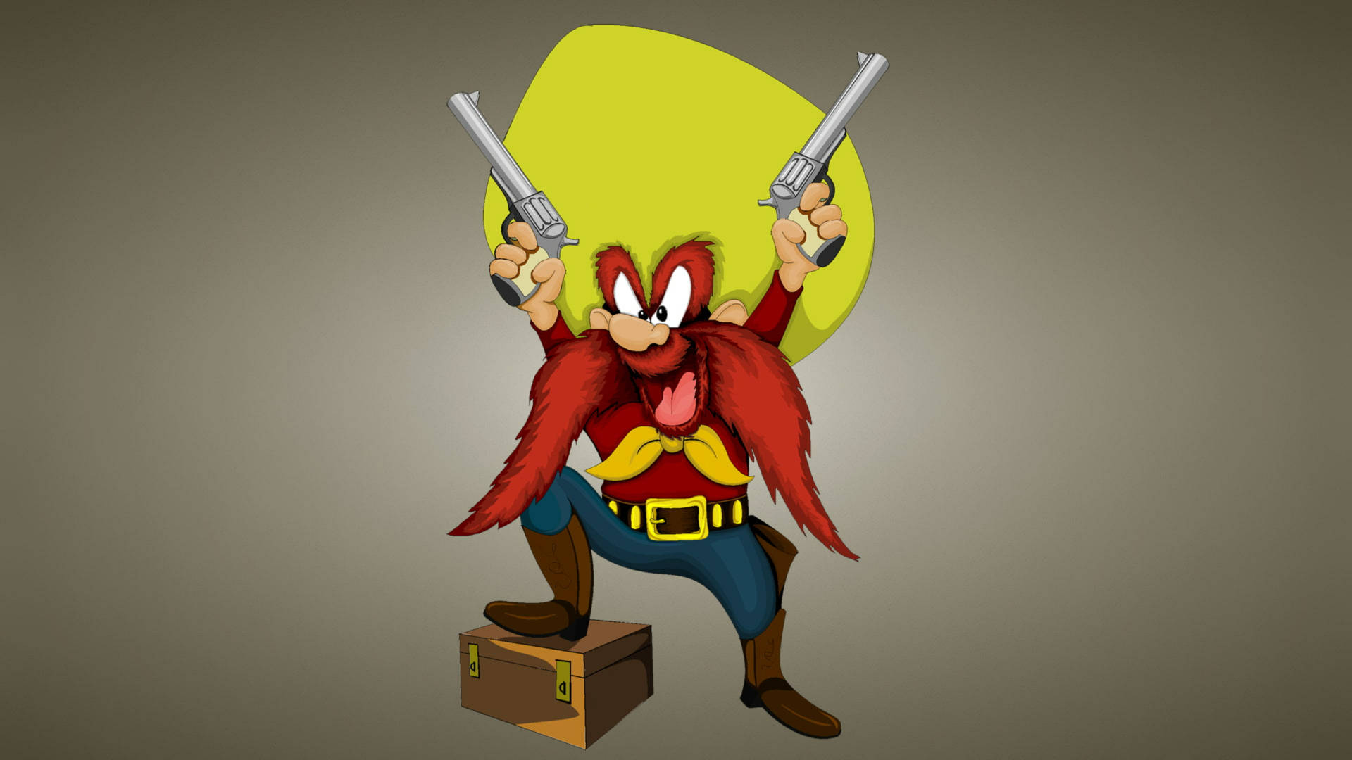 Yosemite Sam Standing On Box Wallpaper