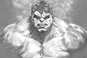 The Hulk Black And White 5K