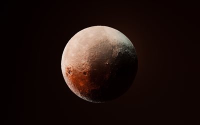 luna, 4k, astronomía, arte 3d, ciencia ficción, galaxia, objetos espaciales, nasa, universo, luna desde el espacio