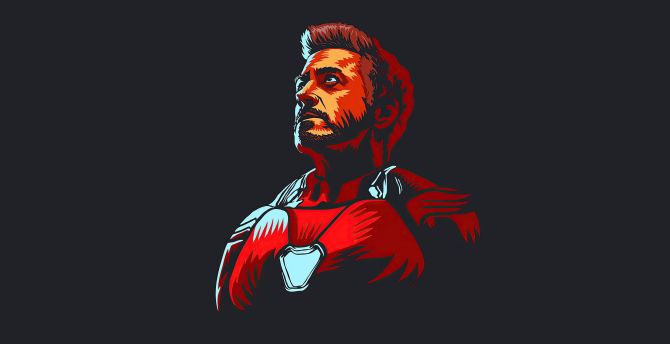 Wallpaper iron man, 2020, fan art, dark desktop wallpaper, hd image,  picture, background, d34fb7 | wallpapersmug