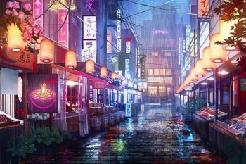 Japanese-night-market-in-rain-thumb