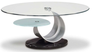 Glass And Metal Coffee Table Oridinal Design