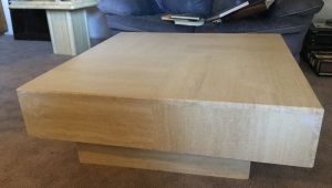 Massive Travertine Coffee Table