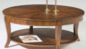 Wooden Circular Coffee Table