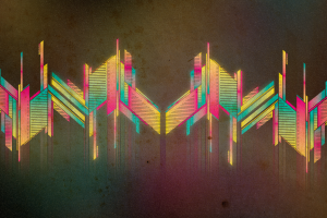 Abstract Multicolor Retro Artwork