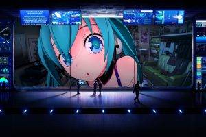 Anime Girls, Hatsune Miku, Space, Star Destroyer, Vocaloid