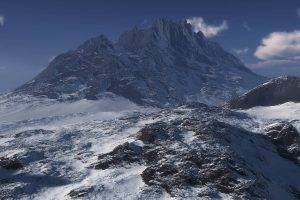 mountain, Snow, Landscape