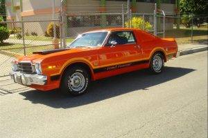 car, Muscle Cars, Orange