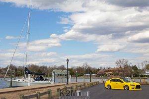 car, Yellow Cars, Mitsubishi Lancer Evo X