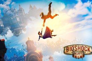 falling, Falling Skies, BioShock, BioShock Infinite, Video Games, Digital Art