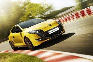 car, Renault Megane RS, Yellow Cars