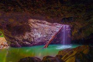 cave, Water, Nature