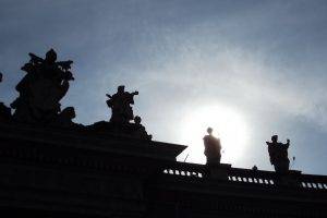 Italy, Rome, Green, Trees, Nature, Statue