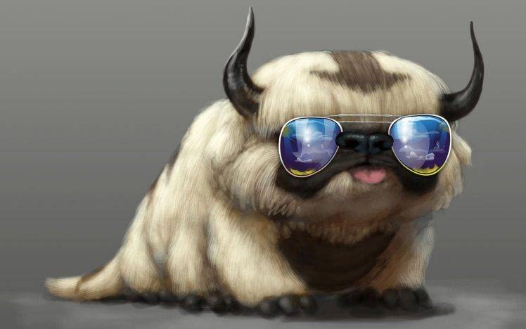 Avatar: The Last Airbender, Appa, Glasses HD Wallpaper Desktop Background