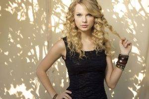 taylor swift celebrity singer women blonde black dress