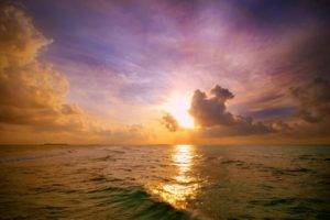 sky, Sea, Nature, Sunlight, Horizon