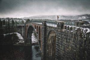 Johannes Hulsch, Bridge, Snow, Norway, Winter