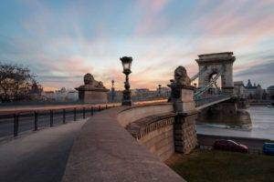 Hungarian, Budapest, Danube, Hungary, Chain Bridge