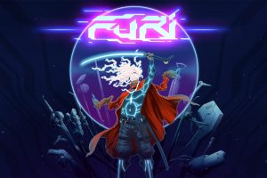 Furi, The Game Bakers, Takashi Okazaki, Samurai, Neon, Toxic, 1980s