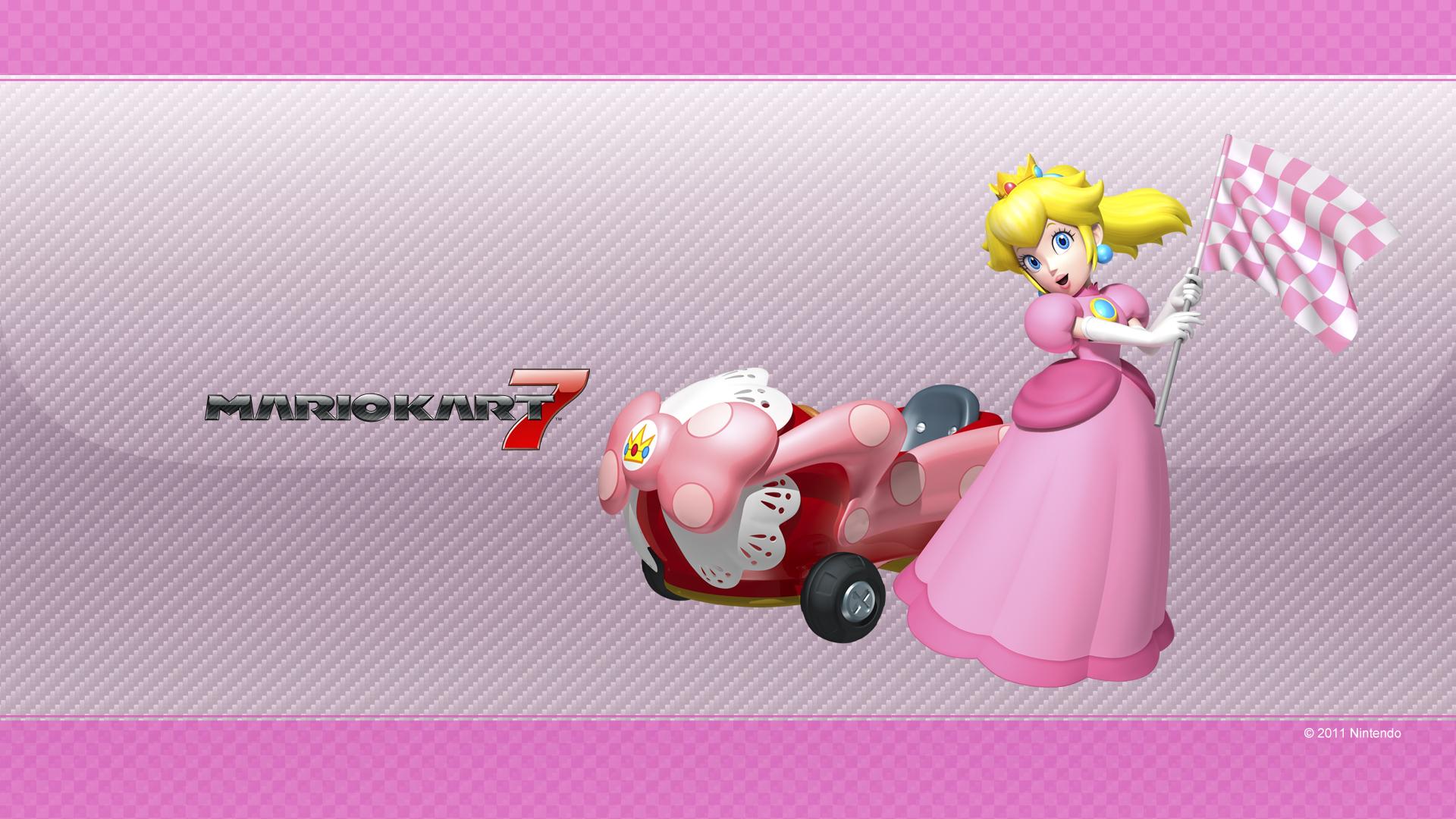 Princess Peach Super Mario Kart