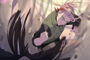 anime girls, Haruno Sakura, Naruto Shippuuden, Pink hair, Fighting, Kunoichi, Green eyes