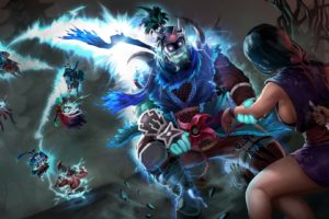 dota, 2, Templar, Assassin, Lanaya, Storm, Spirit, Silencer, Death, Prophet, Axe, Warrior, Magic, Monsters, Games, Fantasy, Battle, Artwork