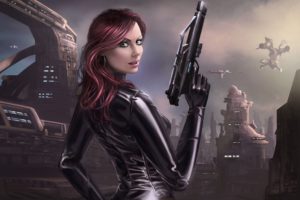 sci fi, Women, Warrior, Woman, Girl, Girls, Futuristic, Artwork