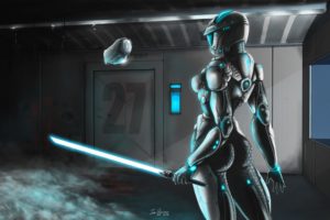 sci fi, Warrior, Women, Futuristic, Art, Artwork, Girl