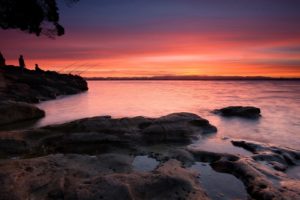 , Nature, Landscape, Beauty, Beach, Blue, Sunset, Sky, Clouds, Rocky