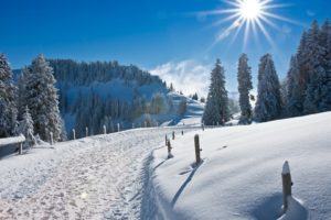 sunset, Mountains, Clouds, Landscapes, Nature, Winter, Snow, Sun, Skylines, Forests, Grass, Fields, Roads, Skyscapes